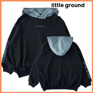 [리틀그라운드8] MARS(75C2G-334-04)DG나일론후드믹스맨투맨 아동 주니어 티셔츠 긴팔 스 셔츠 겨울 선물