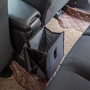 가정용품 마이카 차량수납함(블랙) 자동차쓰레기통 수납포켓