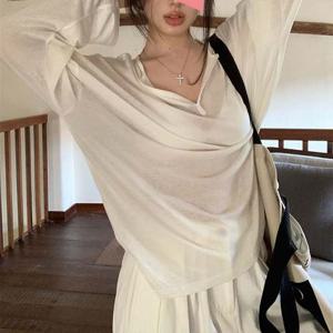 G126690_베이직 무지 시스루 스판 기본긴팔 티셔츠