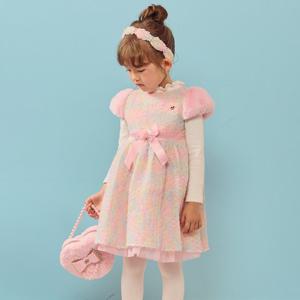 [프렌치캣(백)]핑크플라워 드레스(Q45DSO040)