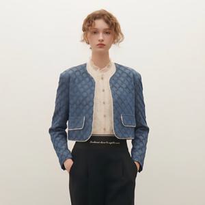 [샤틴]진주장식 데님자켓/S253B151