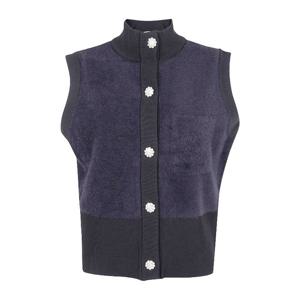 블루걸 퍼 니트 버튼 베스트 RF5236MA39R 22222