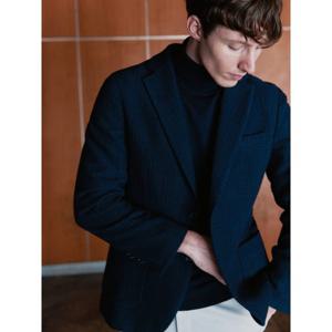 [갤럭시 라이프스타일] 리미티드 글렌체크 컴포트 재킷  네이비 (GC5X11L20R)