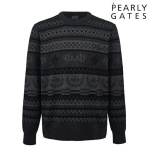 파리게이츠 (511D3SR302) 남성 레이스 테마라인 자카드 풀오버 스웨터