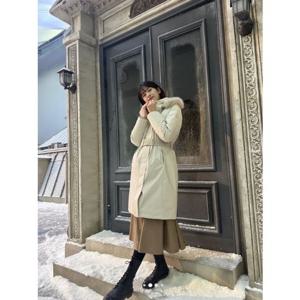 [네파] 여성 아르테 거위털 롱 코트 다운 (24년버전) 7K82075