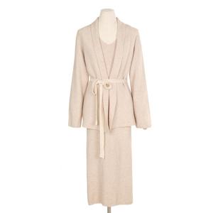 [예쎄](예쎄) [SET]니트 롱원피스+벨티드 가디건 (S3WSE007A)