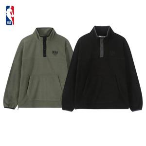 NBA 남녀공용 ESSENTIAL 플리스 발열 루즈핏 반집업 티셔츠 N254TS010P
