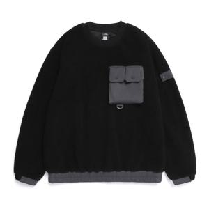 내셔널지오그래픽 N254USW120 [NRN] 유틸리티 맨투맨 BLACK