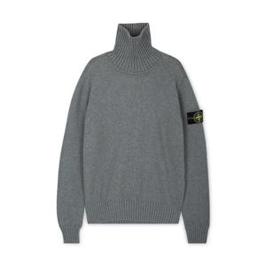 [꼬르소밀라노] 스톤아일랜드 남성 와펜 패치 그레이 니트 7915505A2 V0M64