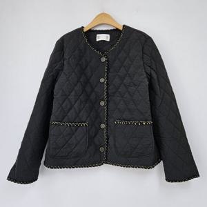 나야홍 / 빅사이즈 510 트랩퀼팅노카라자켓 DLYT313