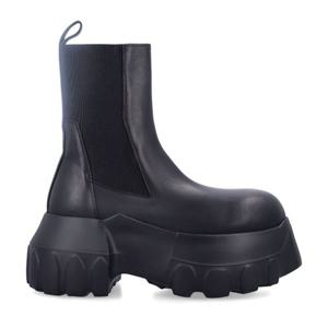 릭오웬스 블랙 가죽 청키 러그 솔 앵클 부츠 RP02E4865LOO 09