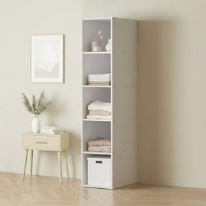 아씨방가구 마일 5단 미니 오픈 선반 옷장 400