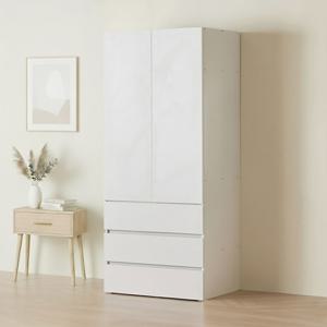 아씨방가구 마일 터치 싱글 수납 3단 서랍 옷장 800