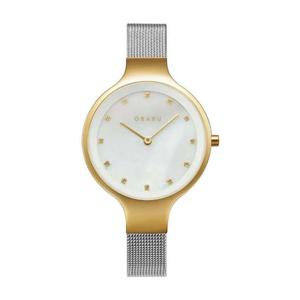 오바쿠 V173LXGWMC 스카이 자개 다이얼 스와로브스키 스톤 여성 메탈시계