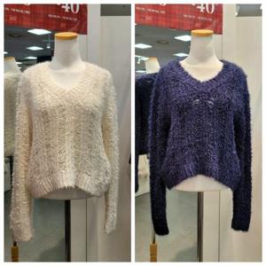 수스 HC07 팝콘펄V넥 S254BSWB03