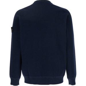 스톤아일랜드  스톤 남성 와펜 패치 소프트  코튼 니트(네이비) K1S15 5100036 S00B5 V0020