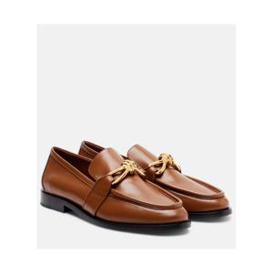 Bottega Veneta Astaire Knot 레더 로퍼 P01126424