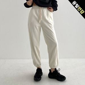 [올리비에스클로젯]벨벳 기모 트레이닝 조거팬츠_O2511PT110D