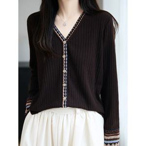 [예쎄](예쎄) 노르딕패턴 포인트 골지 가디건(S5WKN006A)