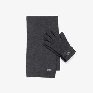 라코스테 공식 공용 머플러, 장갑 기프트 세트 RE302E-55N 050