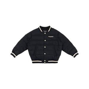 디스커버리 키즈 배색 바시티 다운 숏패딩 DKDJ77036-BKS