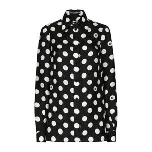 25 FW 돌체앤가바나 폴카 도트 실크 트윌 셔츠 F5S48TIS1VL TP432086706