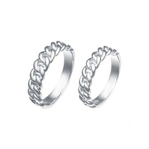 (윌터 CR-21 )커플링 실버커플링 패션 커플 반지 악세서리 우정반지 남자친구선물 여자친구선물 925은반지 실버커플링 은커플링 순은커플링