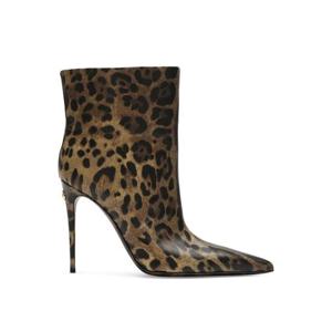 25 FW 돌체앤가바나 레오파드 프린트 가죽 부츠 105mm CT0916AM568 TP432286566