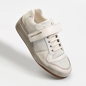 생로랑 SL24 벨크로 스니커즈 화이트 558255 04L10 9030