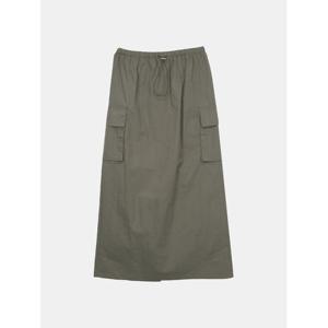 [스콰즈] 여성 나일론 스커트 허리밴딩 카고 스트링 치마 SNNP022