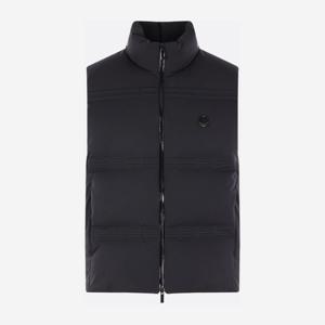 몽클레어 로고 패치 하이칼라 슬리브리스 다운 조끼 K24041A000