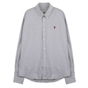 라프리마 아미 스몰 하트 코튼 옥스포드 셔츠 화이트 블랙 BFUSH063-CO0087-039