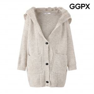 [GGPX] 퍼 트리밍 세라 카라 울 니트 가디건 (GPBKG029F)