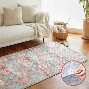 보드레 극세사 전기요 플라워 착번아웃 전기 전자파안전 온열매트 절전형 전기담요 중형