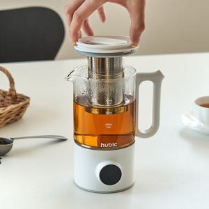 휴빅 유리 전기포트 티 포트 소형 미니 휴대용 사무실 여행용 보온 전기 포트 HB-90TW