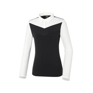 [와이드앵글]여성 VA V 컬러 블럭 폴로 티셔츠 WWU22292Z1