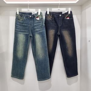 [행텐주니어]밍크 퍼 기모 스판 밴딩 컴포드핏 청바지14540-055-