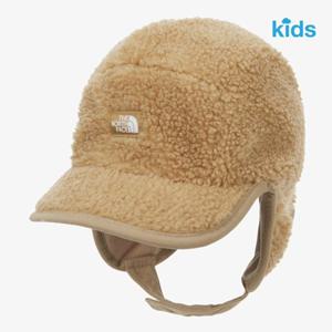 노스페이스키즈 모자 NE3CR52S 베이지 플리스 웜 캡모자
