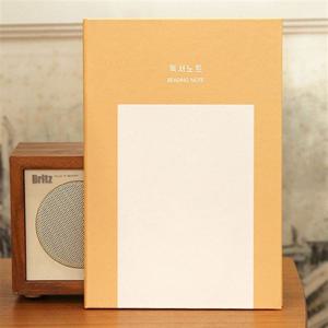 공책 자문자답 독서 노트 책 읽는 마음 100권용 옐로우