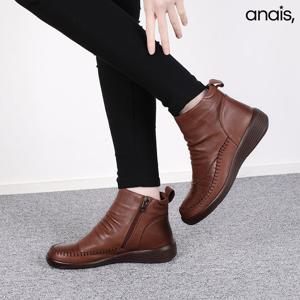 [아나이스] 소가죽 털안감 앵클부츠 4cm_25F273 [무료배송]