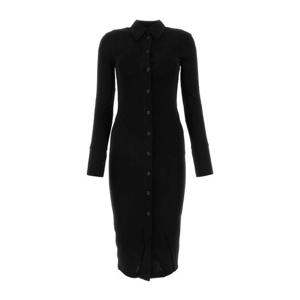 헬무트랭 버튼 프론트 칼라 비스코스 셔츠 원피스 N05HW601 001