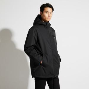 프라다23FW SGN847 U43 F0002 삼각 로고 후드 자켓 블랙