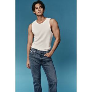 [캘빈클라인 진]남성 슬림 스트레이트핏 미드블루 스트레치 청바지 4RB902G