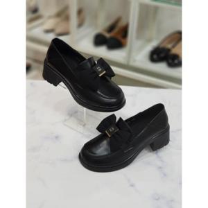 [한슈]한슈 세이브존07 가죽리본 청키 로퍼힐5CM HS39p219nt (16