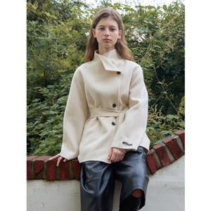 올리브데올리브 하이넥 캐시미어 하프 코트 OW5WHA650