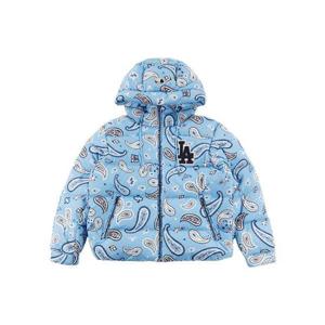 MLB 공용 페이즐리 후디 숏패딩 3ADJI0126-07BLL