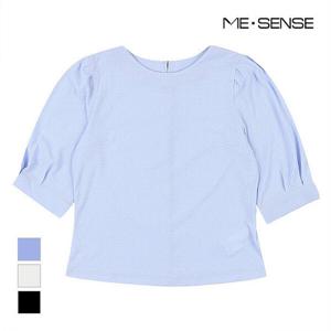 [미센스][미센스] 라운드넥 퍼프소매 블라우스_MB34BLP201Z (P00