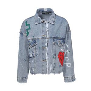 [비엔엑스]유니크 페인팅 데님 자켓 (BX1JK004L0)