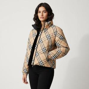 버버리 체크 리버시블 퍼퍼 여성 패딩 8096129 B9368