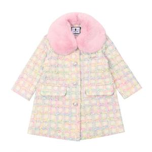 프렌치캣8 핑크 트위드 코트 (Q35DCC080P1)